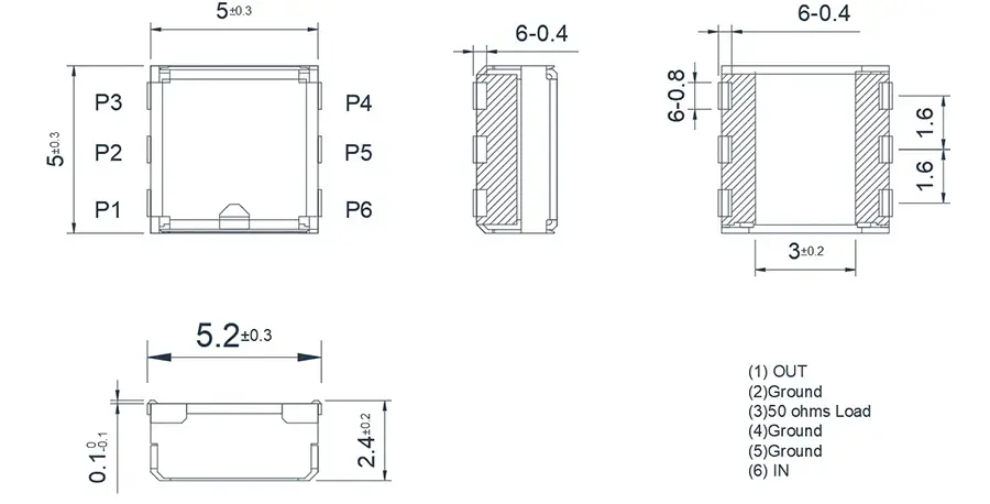 1.8~3.6GHz SMD 环行器(SMT)