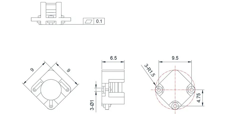2.496~3.8GHz SMD 环行器(SMT)