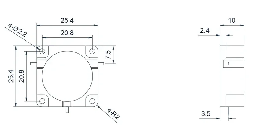 0.8~3.4GHz 典型带线环行器