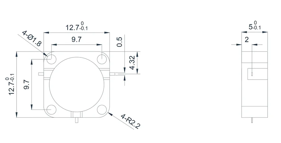 5.0~6.0GHz 典型带线环行器