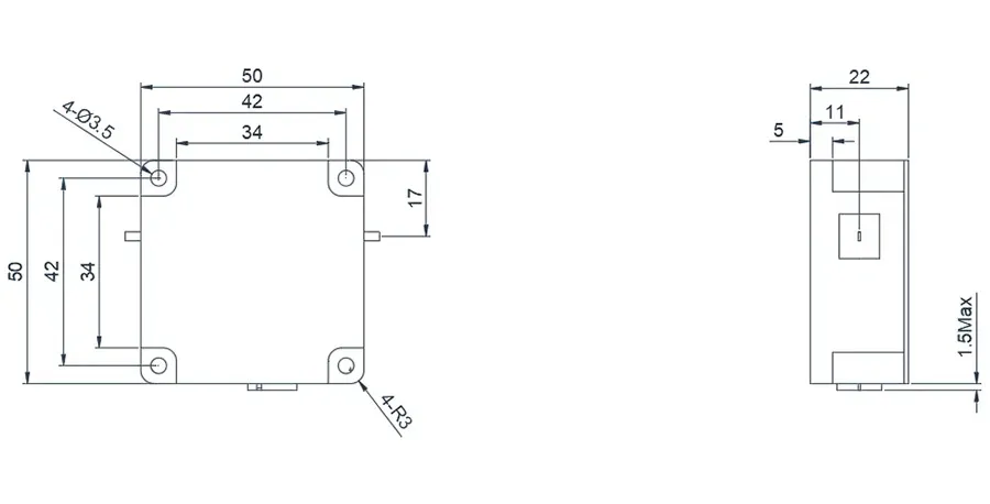 1.0~2.0GHz 带线隔离器外观