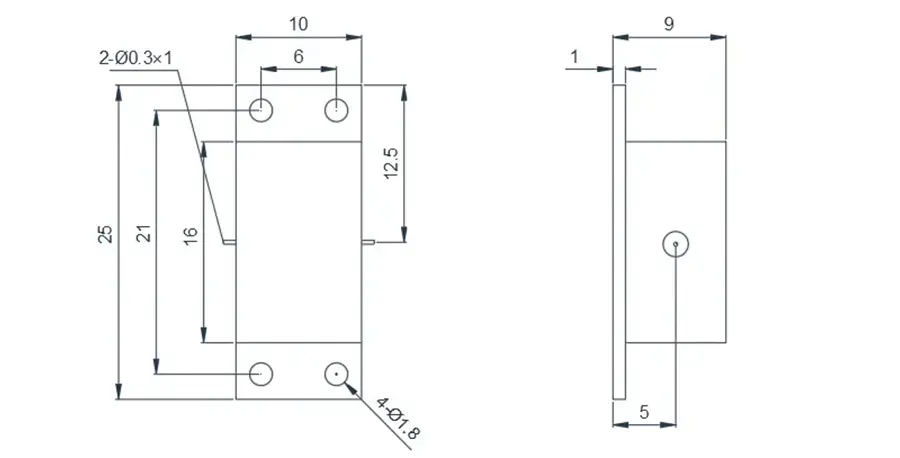 18.0~26.5GHz 带线隔离器外观