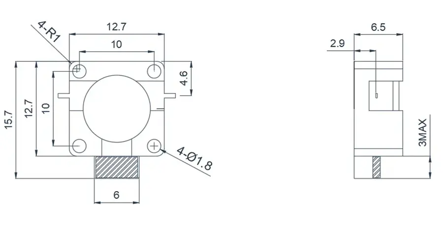 6.0~18.0GHz 带线隔离器外观