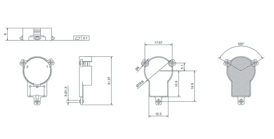 0.758~0.821GHz SMD 隔离器(SMT)