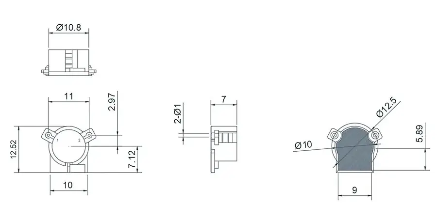 1.805~2.17GHz SMD 隔离器(SMT)