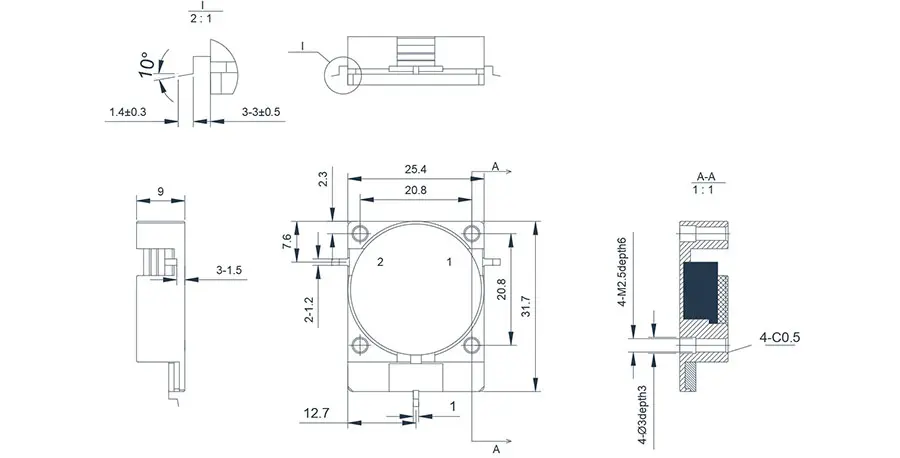 2.11~2.17GHz SMD 隔离器(SMT)