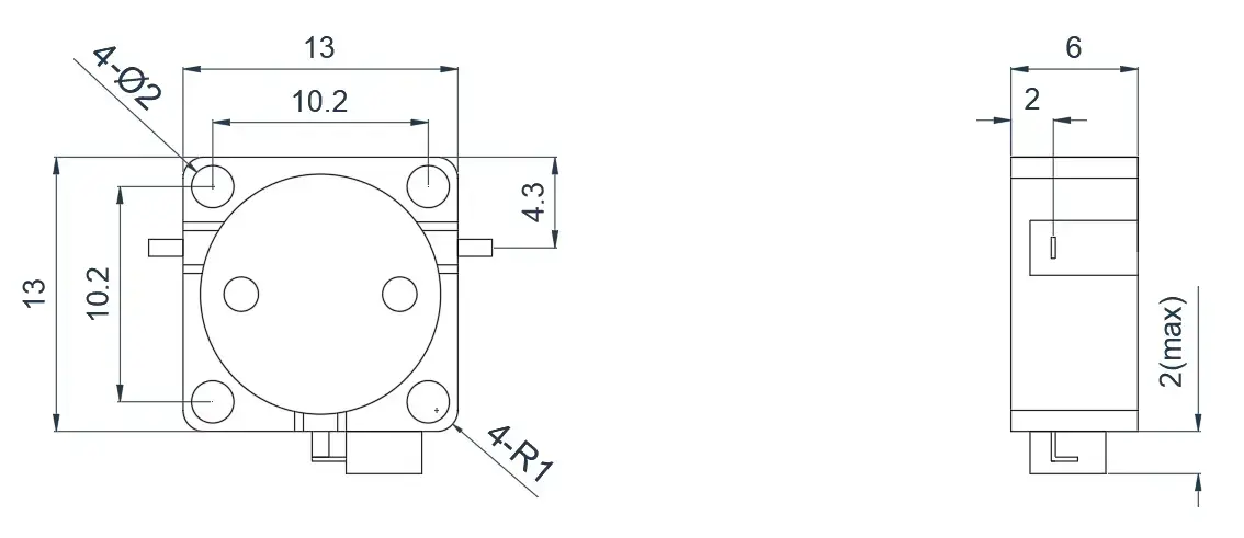 1.2~1.4GHz 典型带线隔离器外观