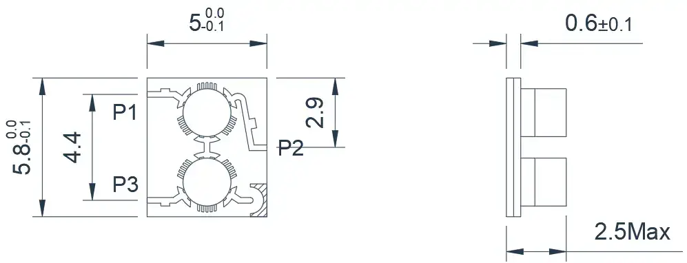 15.0~17.0GHz 小型化双结微带环行器外观