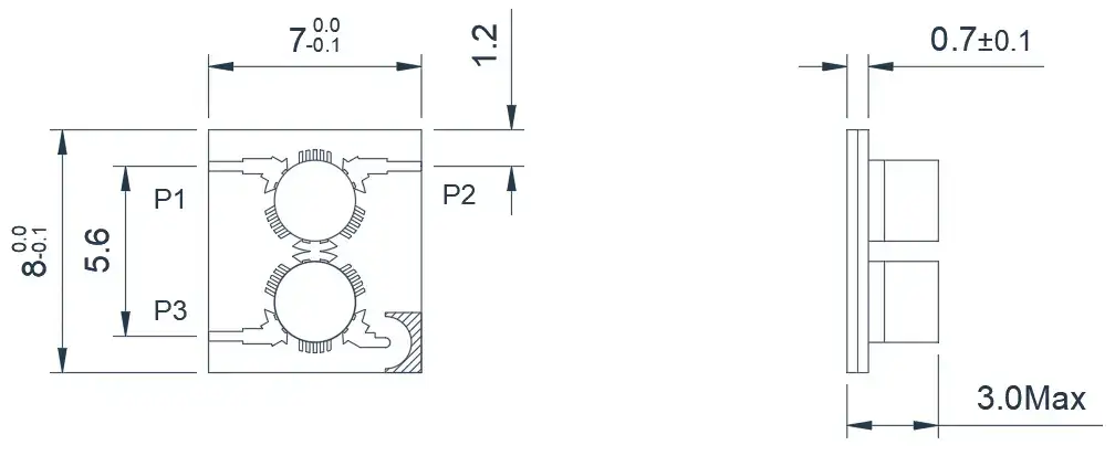 14.0~18.0GHz 典型双结微带环行器外观