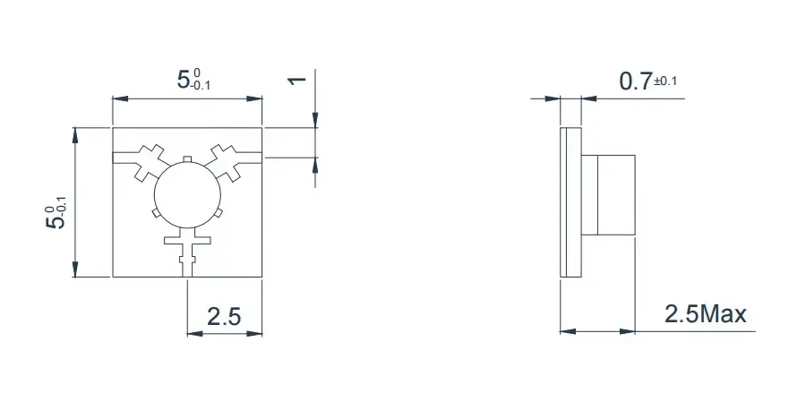 14.0~20.0GHz 微带环行器外观