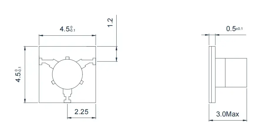 8.0~18.0GHz 微带环行器外观