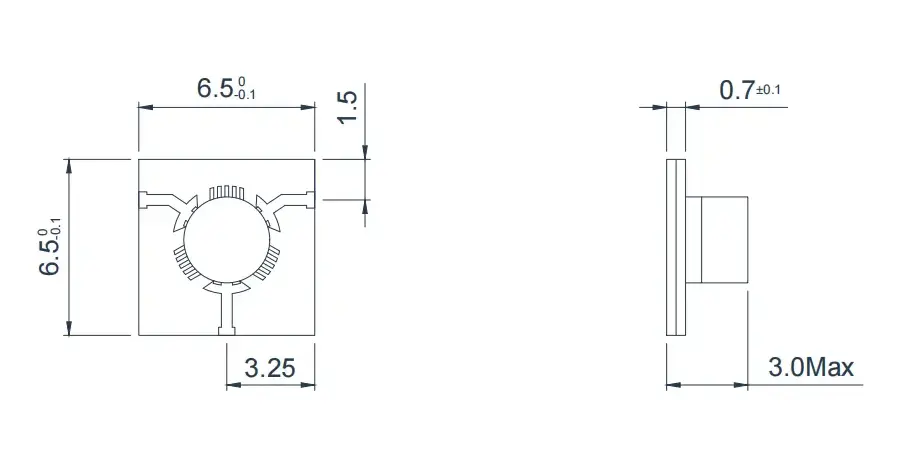 8.0~12.0GHz 宽带微带 'T' 结环行器