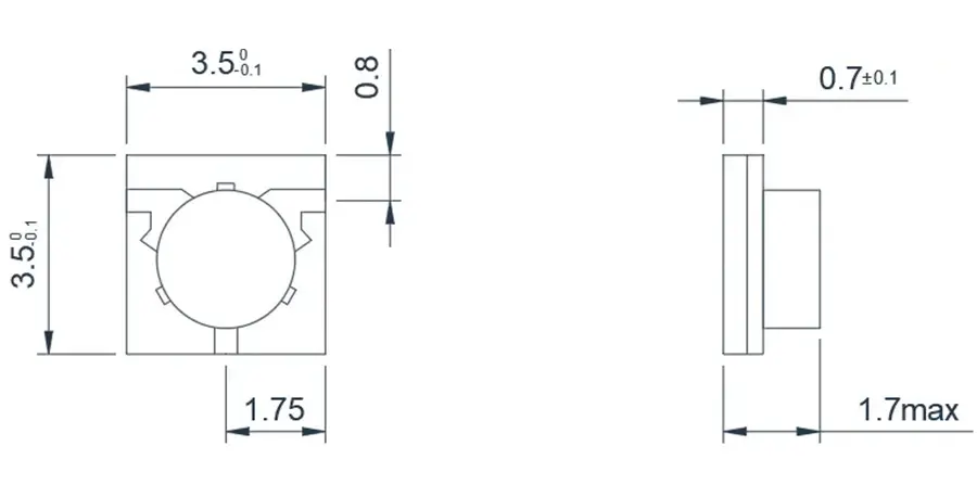 7.0~9.5GHz 微带环行器外观