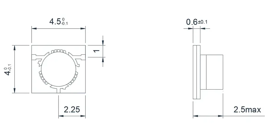 4.8~8.0GHz 微带环行器外观
