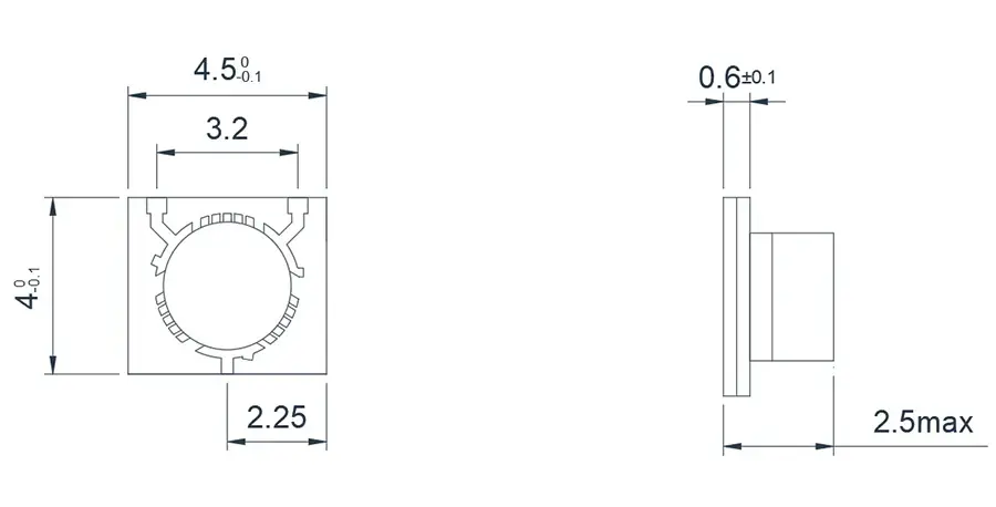 5.0~6.0GHz 微带环行器外观