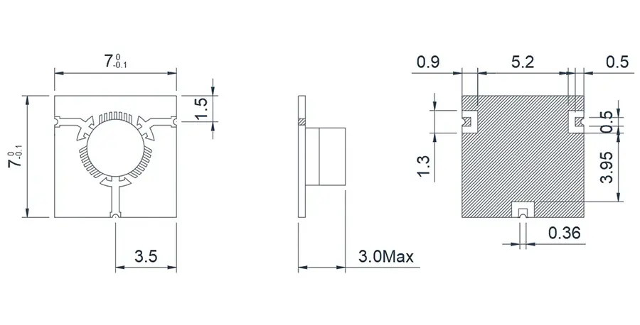 8.0~12.0GHz 表面贴装技术微带 'T' 结环行器外观
