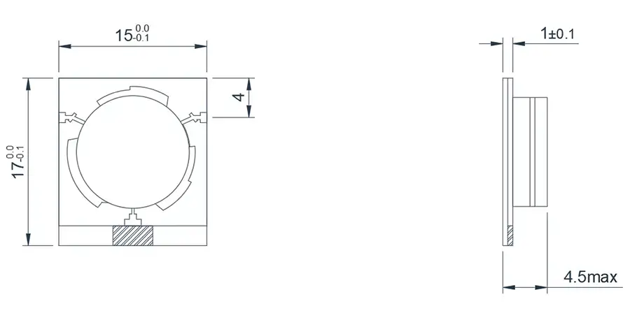 2.0~6.0GHz 宽带微带 'T' 结隔离器