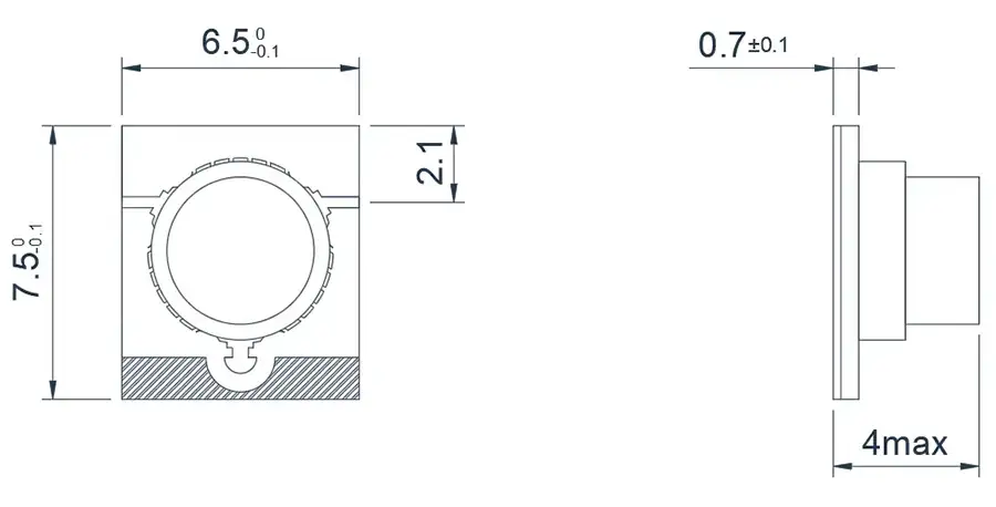 5.0~6.0GHz 小型化微带隔离器