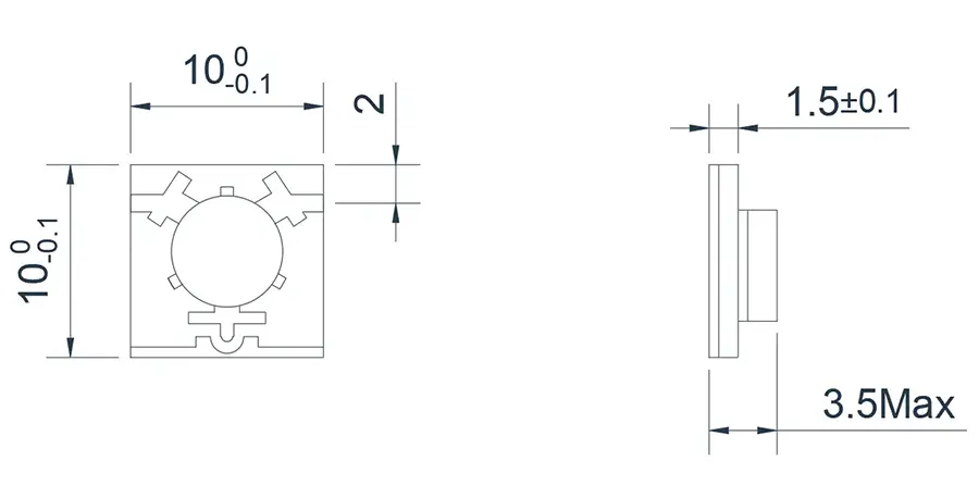 5.0~8.0GHz 典型微带 'T' 结隔离器