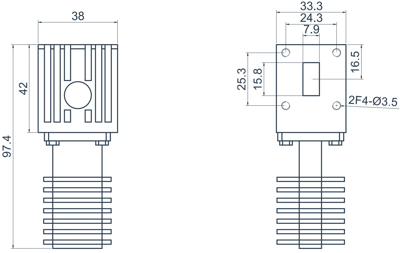 12-18GHz Ku 波段波导隔离器